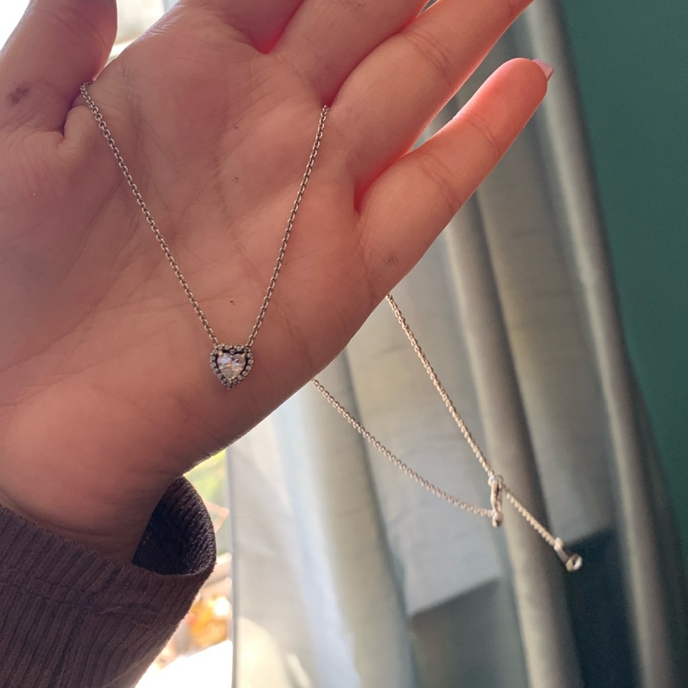 Pandora elevated heart necklace